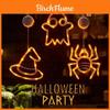 Halloween Led Atmosphere Light With Spider And Ghost For Indoor Decor