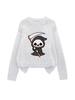 YZH-4 Halloween Printed Long Sleeve Autumn Pullover Sweater