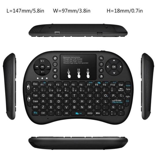 I8 Mini 2,4 GHz mit Touchpad für Drahtlose Tastatur TV Set-Top-Box PC Laptop