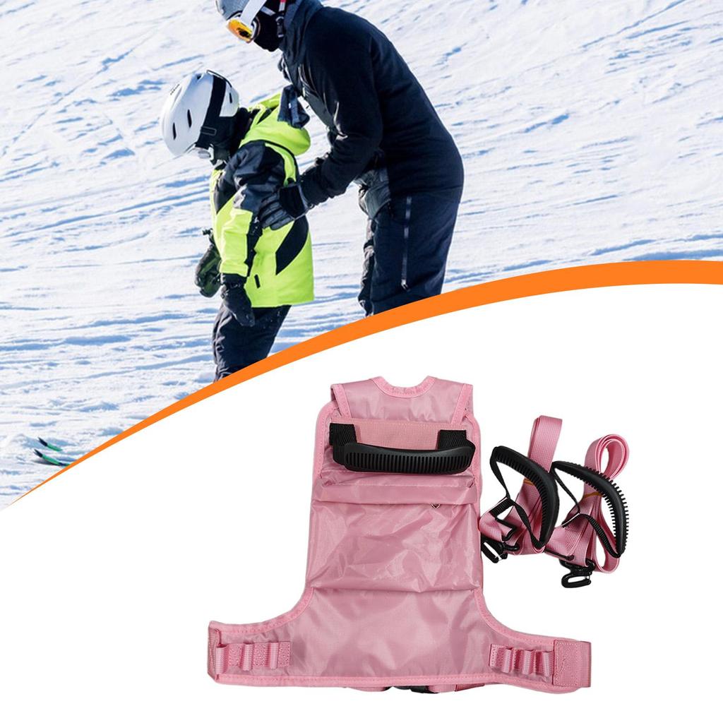 Vintersportharness för barn med axelremmar, justerbart snowboardbälte för liftinlärning och skydd