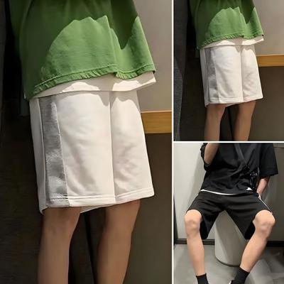 Yazlık Günlük Kargo Pantolonlar Gençler İçin Bol Kesim Nefes Alabilen Spor Şortlar Takviyeli Ceplerle Tatil Seyahati Okul İçin Moda Sokak Giyim