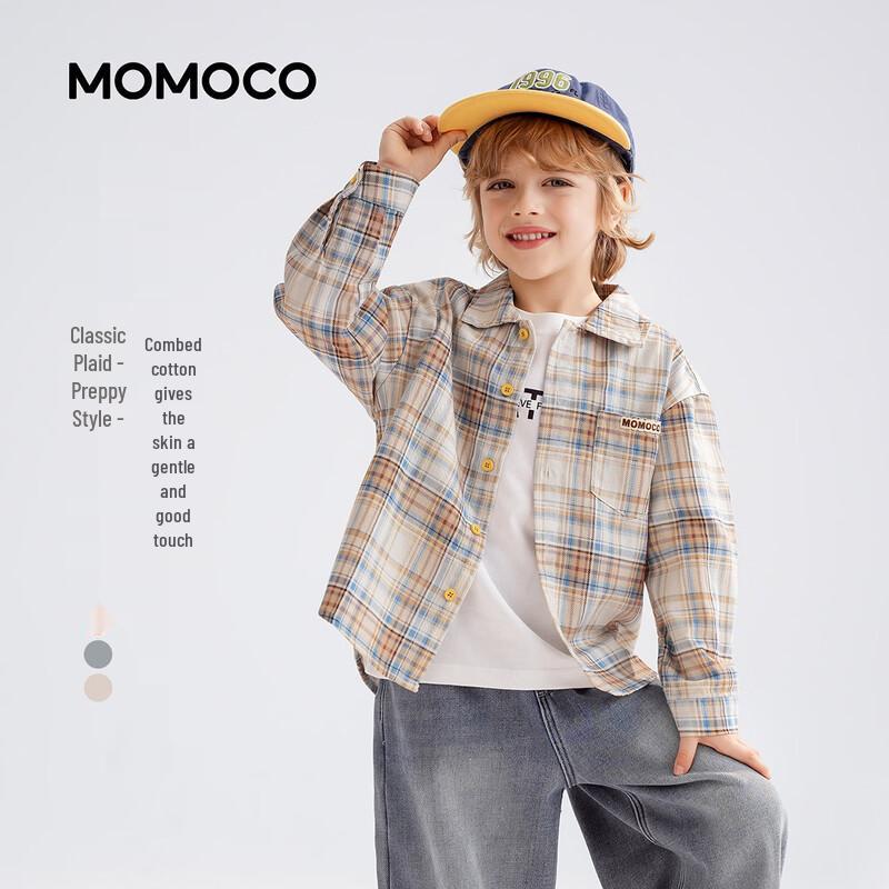 MOMOCO Boys' Fashion Long Sleeve Casual Shirt