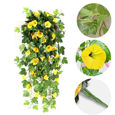Artificial Flowers for Outdoor Indoor Hanging Baskets Artificial Flowers Faux Flowers Lifelike Artificial Petunias Garden Decor