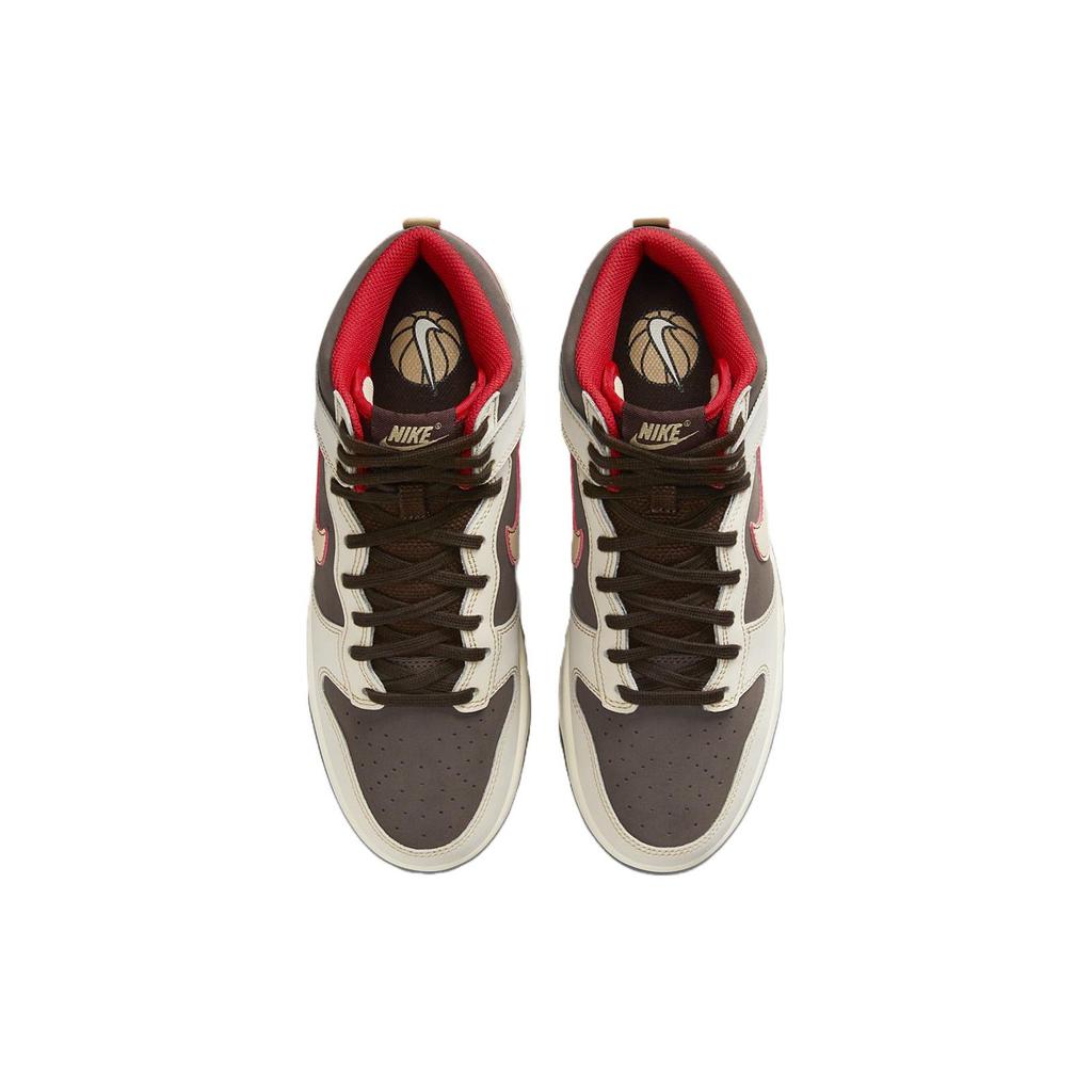 Nike Dunk High SE Baroque Brown Men Sneakers Sesame Coconut-Milk Mystic-Red FB8892-200