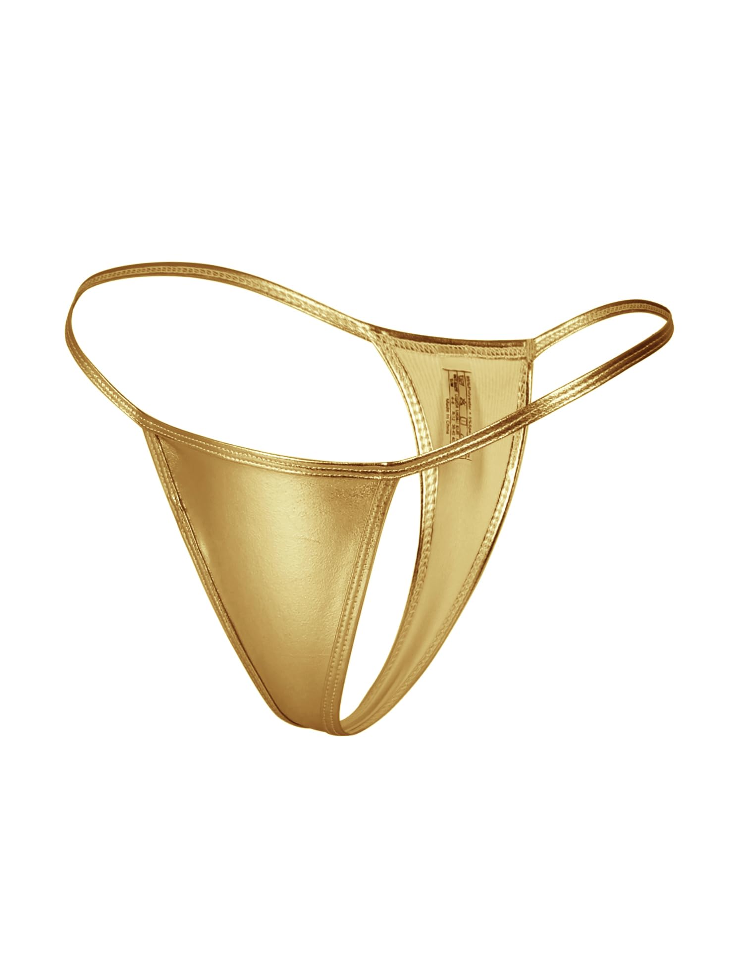 

Comeondear Сексуальные Блестящие Искусственные Доступны в Размерах 2L и 3L Женские Стринги Т-образная Спинка, Кожа, С Высоким Вырезом, Минималистичные, Трусики, Подтягивающие Ягодицы, золотой