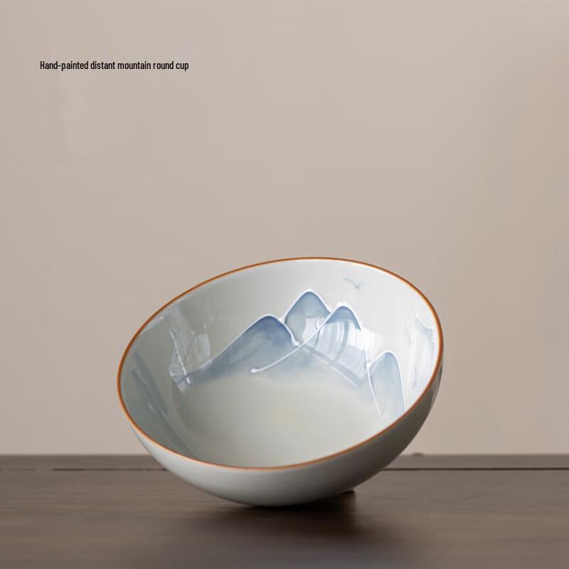 Расписанная вручную керамическая мастер-пиала для чая