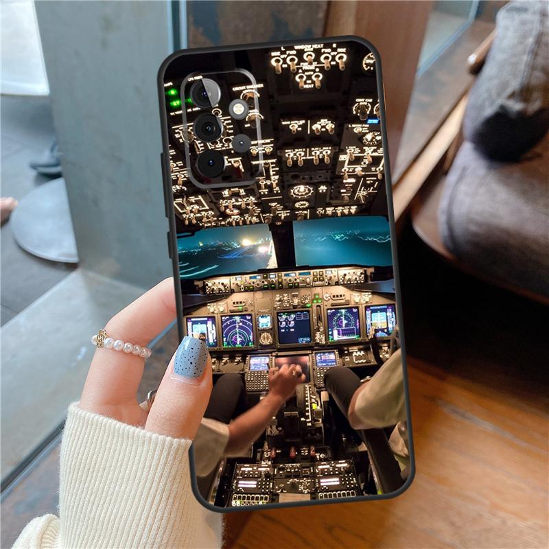 Aircraft Airplane Fly Travel Case For Samsung Galaxy A54 A34 A14 A15 A13 A53 A16 A26 A36 A56 A12 A22 A32 A52 A06 A35 A55