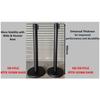 Extra Thick Stainless Steel Black Queue Pole Indoor And Outdoor Signage Crowd Control Barrier Pole