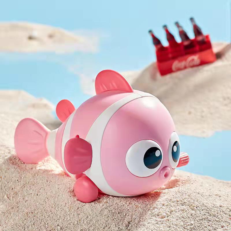 Wind-Up Clownfish Water Play Toys for Kids - Bath and Summer Fun!