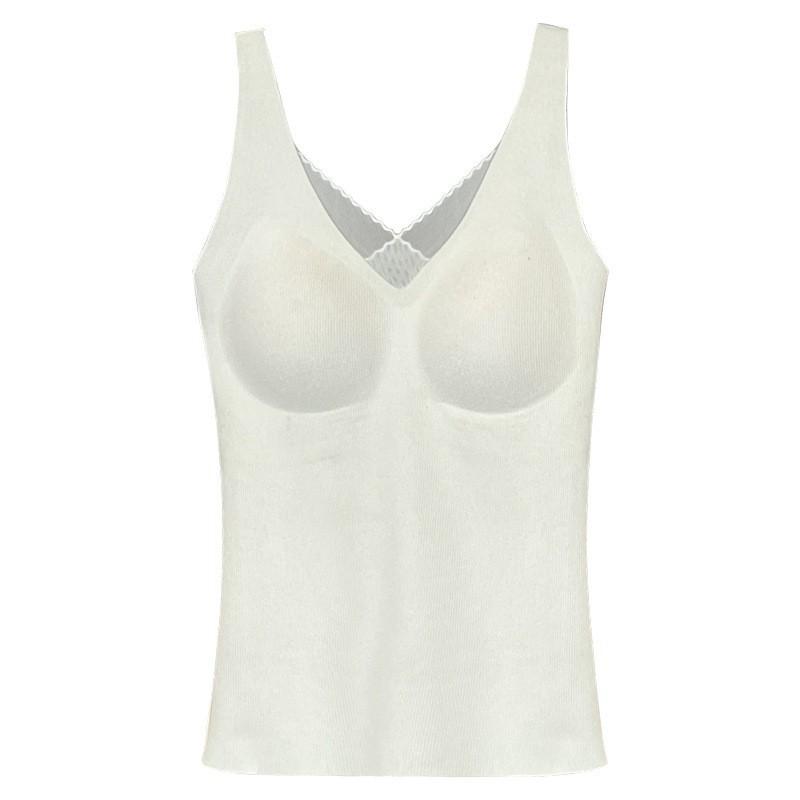 Thermal Underwear, Vest, Vest, Women Gather, Pull, Anti-sagging, Anti-light, No Traces, No Underwear Fixing Cup