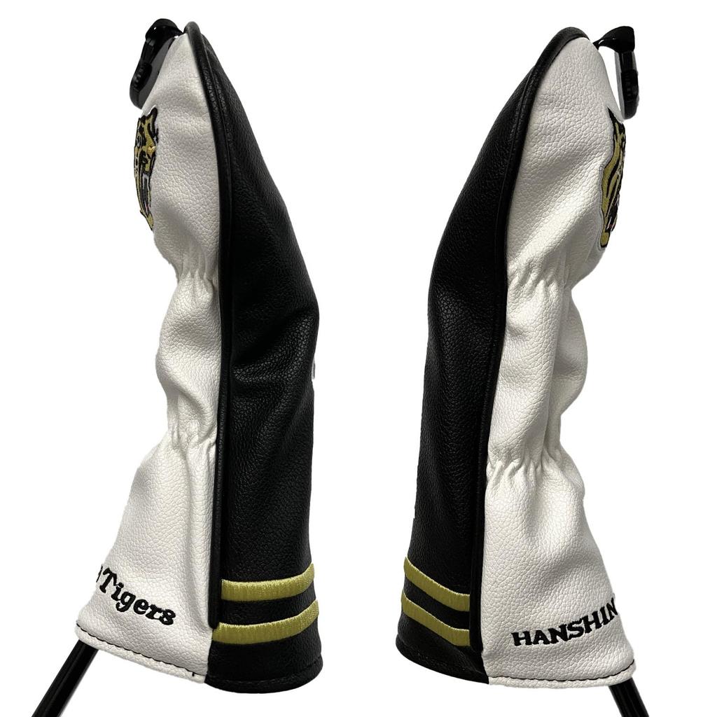 Hanshin Tigers Team Approved Golf 2025 Utility Head Cover Head Cover Made with Faux Leather and Directly Embroidered Dial Numbers Callaway TaylorMade