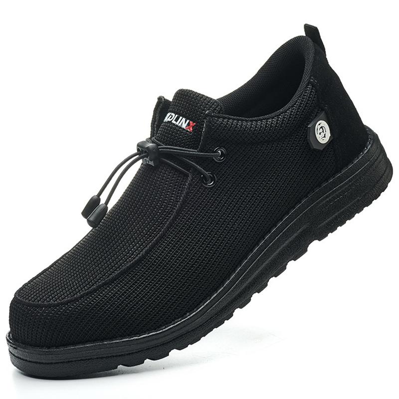 

Breathable Safety Shoes Men Lightweight Comfort Work Shoes Sneakers Steel Toe Shoes Puncture-Proof Indestructible Shoes Non-Slip 36