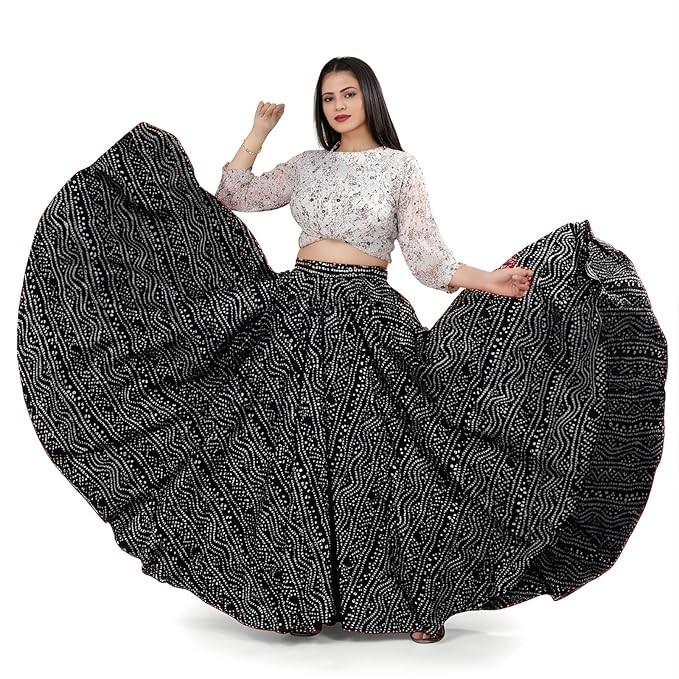 Indian Bollywood Ethnic Long Skirt Women Designer Party Wear Flared Skirt Dress