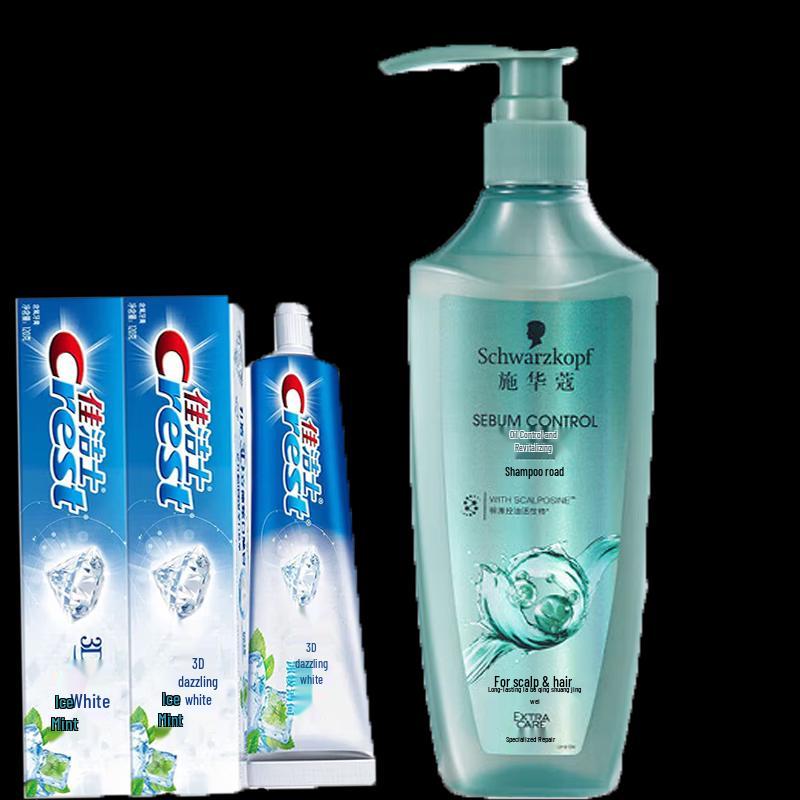 

Crest 3D White Toothpaste & Schwarzkopf Shampoo Bundle