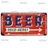 Bar Zeichen Nummernschild Bier Metall Zeichen Zinn Zeichen Vintage Dekor Zimmer Dekor Metall Plaque Mann Höhle Tiki Bar Zeichen wohnkultur