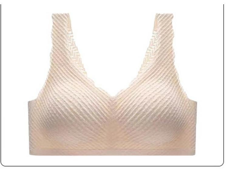 Seamless Lace Sports Bra: Sexy, One-Piece, Comfort Fit.