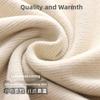 Women's Fleece Lined Wool Silk Round Neck Thermal Top Slim Fit Underwear Innerwear Double Layer Warmth Home Clothes