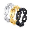 Unique Men Ring, Razor Blade Ring. Stainless Steel Unisex Blade Ring Zircon for Men's Women's