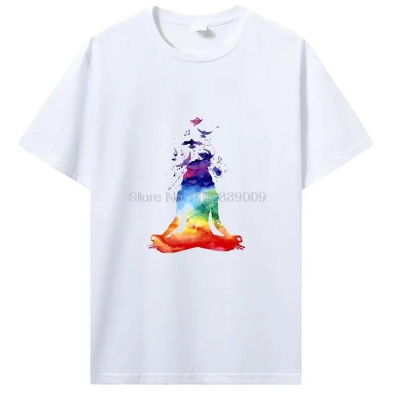 Rainbow Beautiful Mandala Tričko s grafickým potiskem Dámské Unisex Bavlněné tričko Cool Ležérní Tričko s krátkým rukávem Trička Topy Streetwear