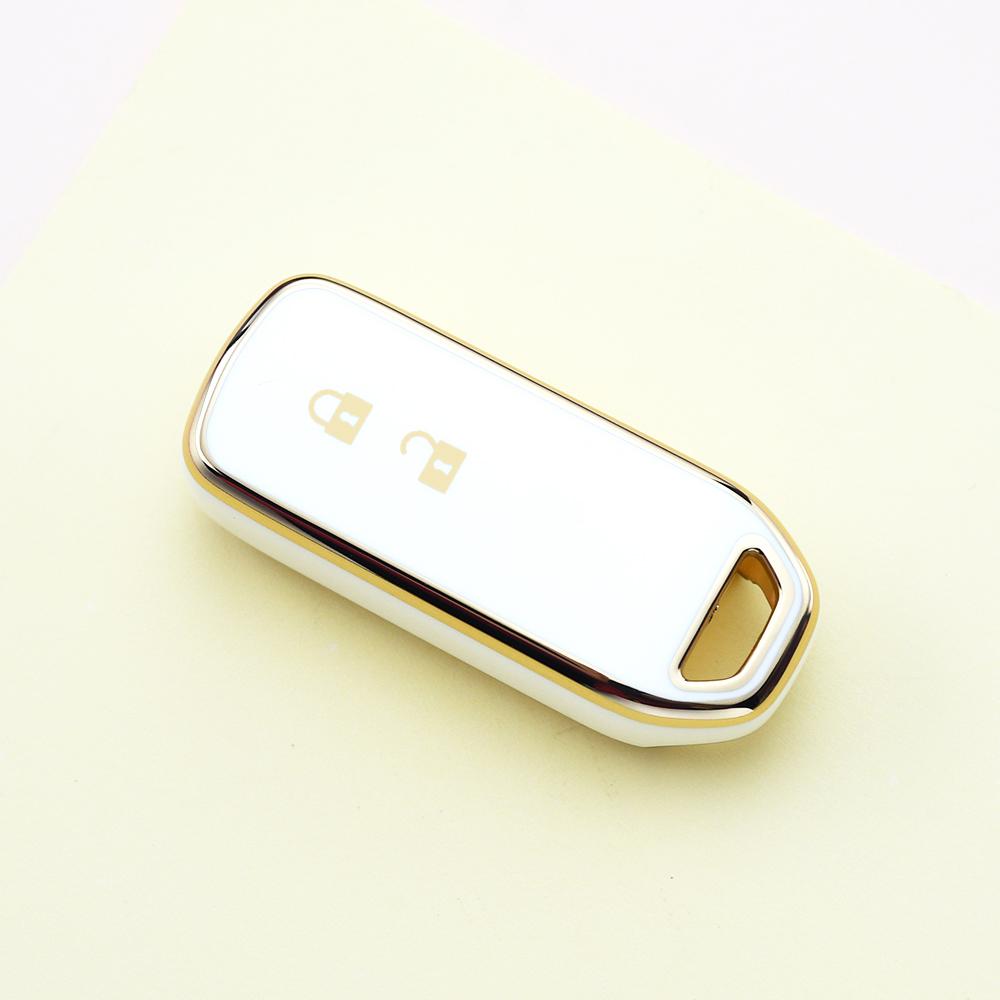 

Gold Edge TPU Shell Fob Car 2/4 buttons Remote Key Case Cover For Honda N-WGN N-VAN Custom Wgn N-BOX N-ONE Holder Accessories