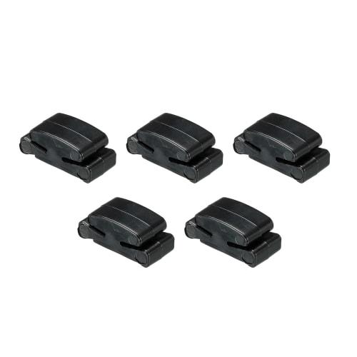 uxcell Plastic Black Guitar Pick Holder for Headstock Fixing Between 3rd and 4th Strings, for Guitar, Bass, and Ukulele, 5 Pieces