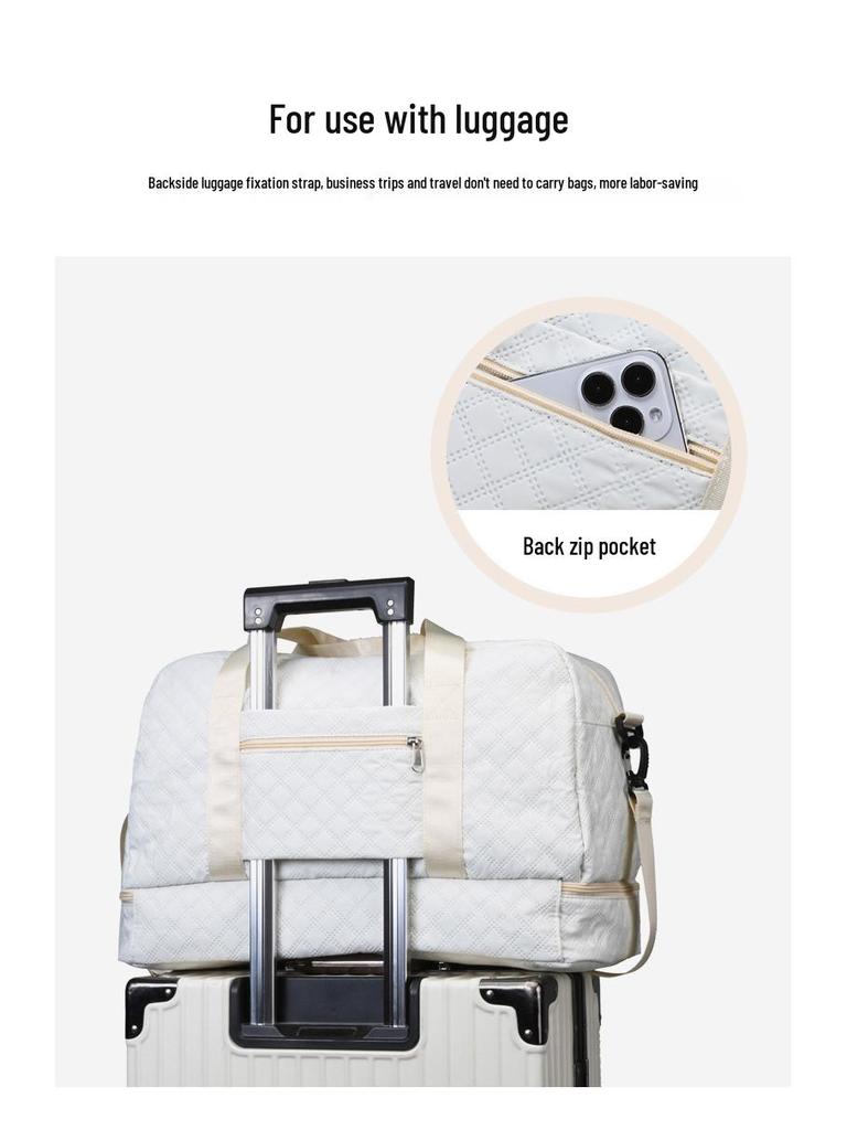 Large Capacity Travel Bag with Dry/Wet Separation for Business, Sports, Fitness, and Yoga