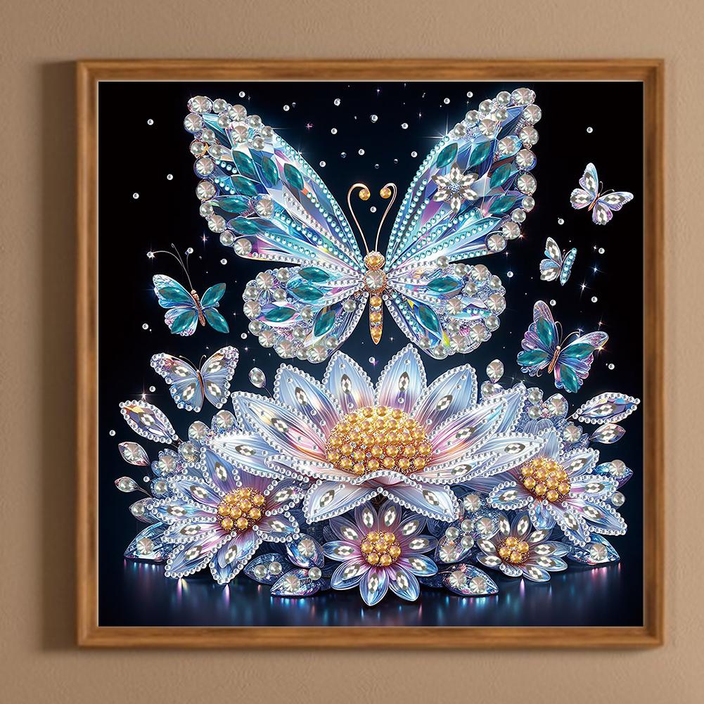 5D DIY Partial Special Shaped Drill Diamond Painting Kit Butterfly Decoration