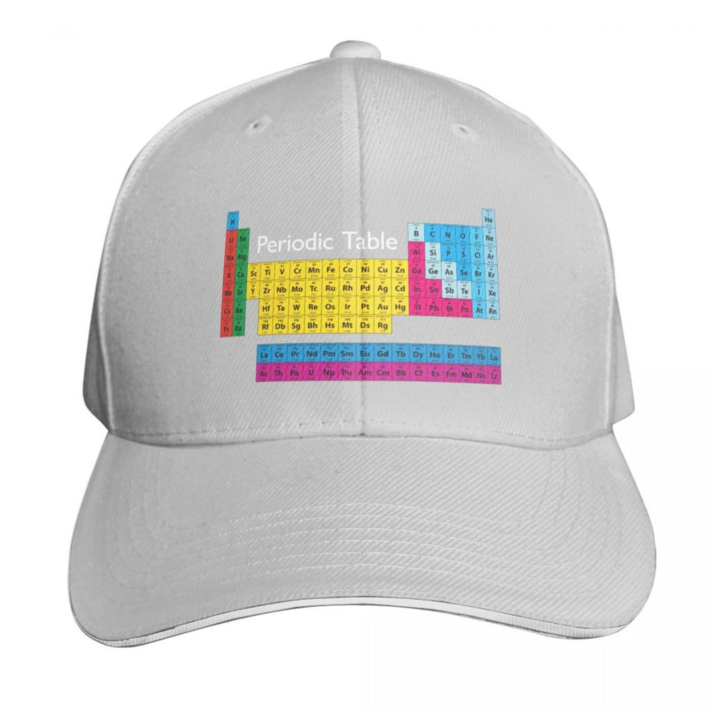 Periodic Table of EleUnisexts Baseball Cap Sports Cap Hood Luxury Brand Hiking Hat Women Beach Fashion Unisexs