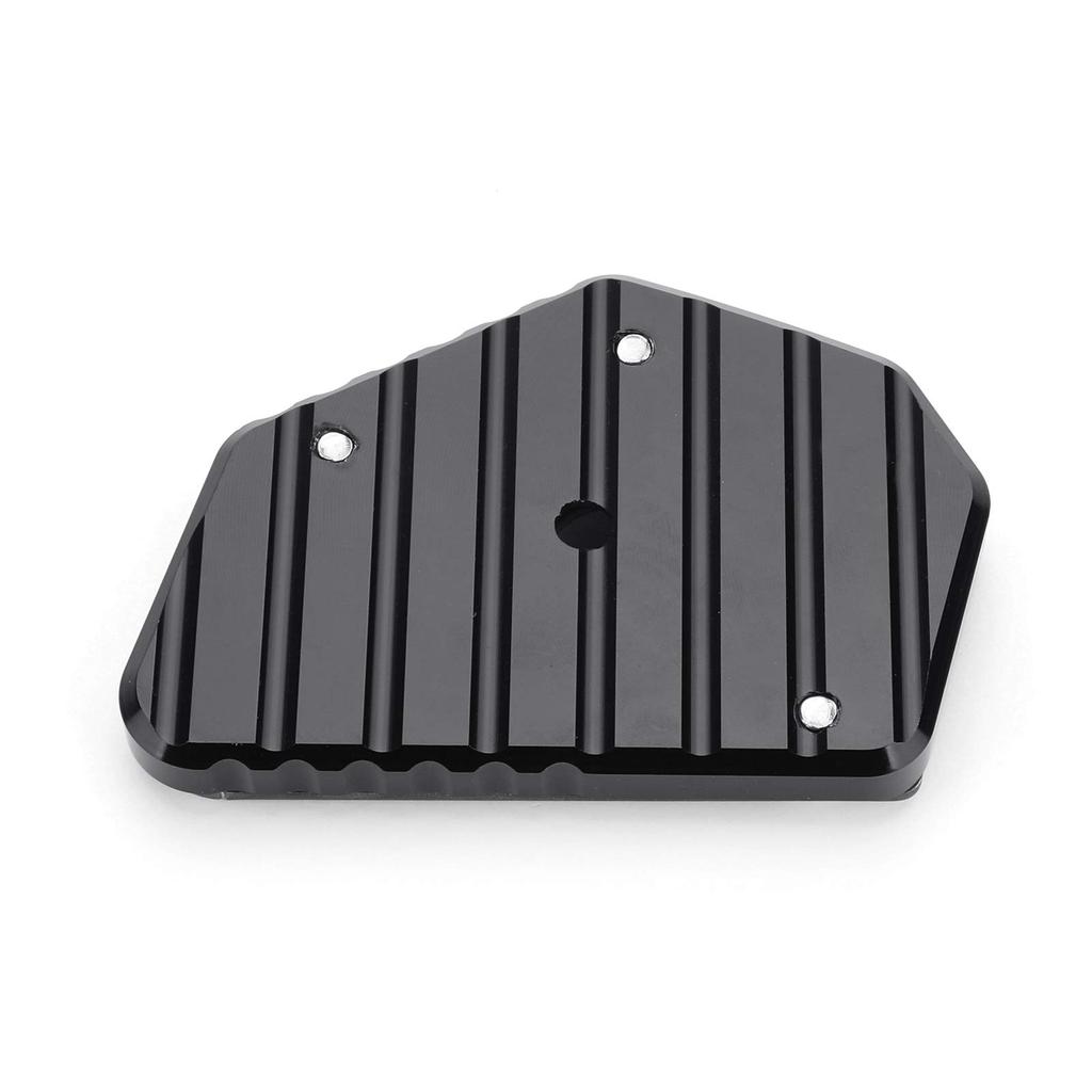 Bruce & Shark Støttefot Sidestøtte Støtteplate Forlengelse for Suzuki DL650 V-STROM 650 2012-2019 Aluminium Svart Motorsykkel