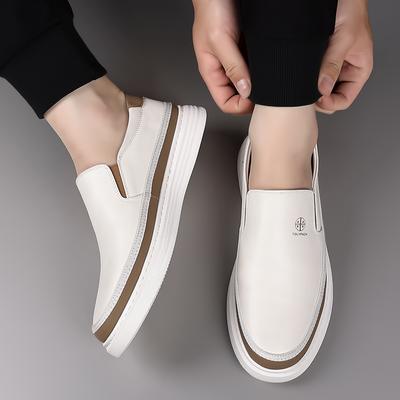 Fashion Spring Brand Men's Fashionable Anti Slip Casual Shoes Men's Outdoor Comfortable Thick Soled Board Shoes Classic Versatile Shoes