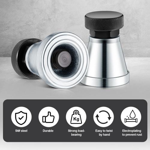 Gisafai 2-Piece Adjustable Screw Jack Range 2.65"-3.97", Heavy-Duty Screw Machinist Jack Stands, 5 Ton Capacity, for Large Milling, Leveling, and Die