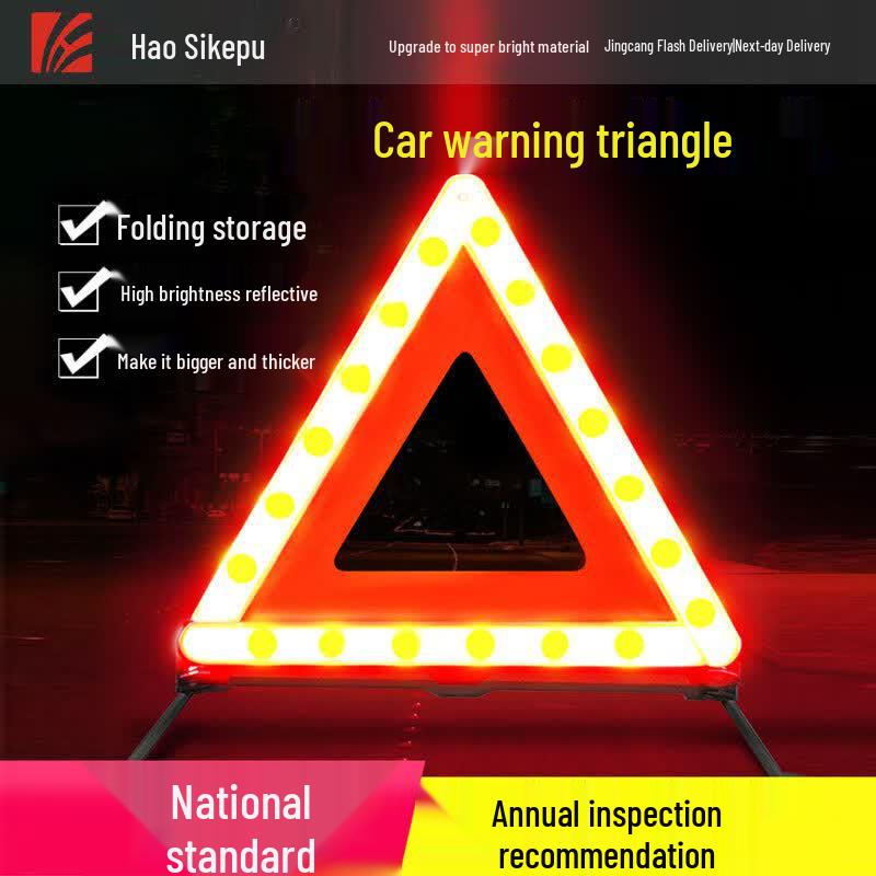 Automotive Safety Reflective Warning Triangle