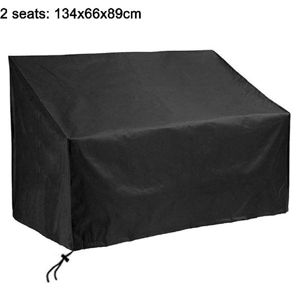 Outdoor Patio Furniture Covers, 2 Seater Garden Bench Cover Waterproof Patio Seat Cover Chair Cover Oxford Cloth Lawn Patio Couch Cover 52 * 26 * 35