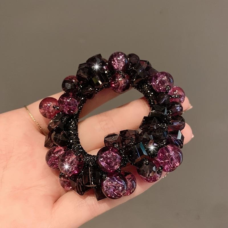 

Elegant handmade crystal beaded headbands, shiny acrylic gem hair clips, multiple colors fashion women hair accessories