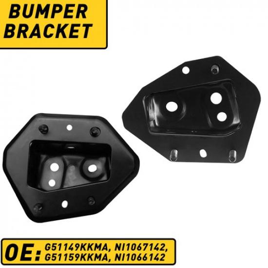 Front Bumper Bracket Retainers Assembly Replacement For 13-19 Nissan 2pcs Versa