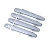 For Peugeot 4008 2012-2016  Glossy Black Carbon Fiber Chrome Car Door Handle Cover Trim Sticker Styling Auto Accessories