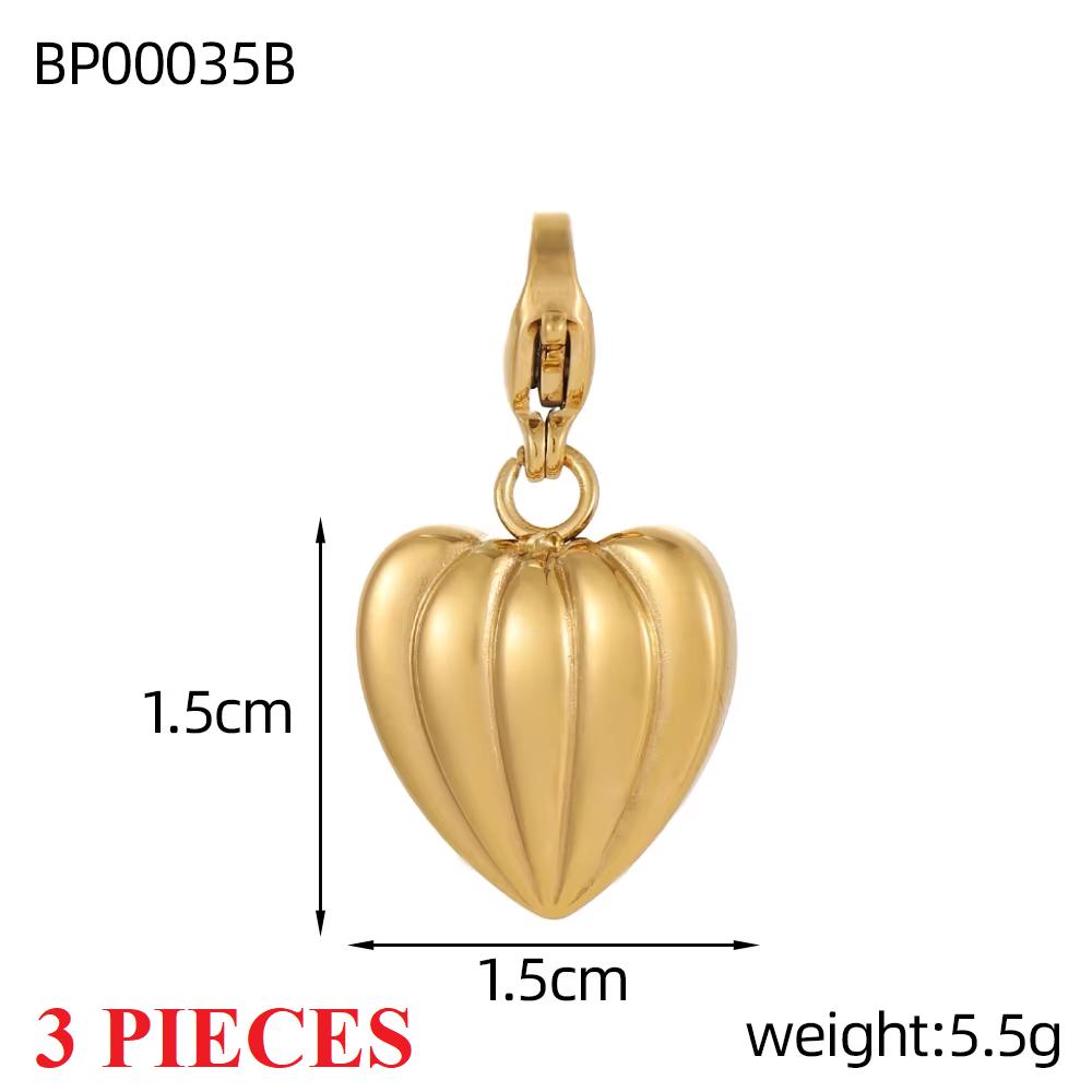 3PCS/LOT CARLIDANA Vintage Luxury Stainless Steel Natural Stone Star Eye Sunflower Pendants Charms for DIY Jewelry