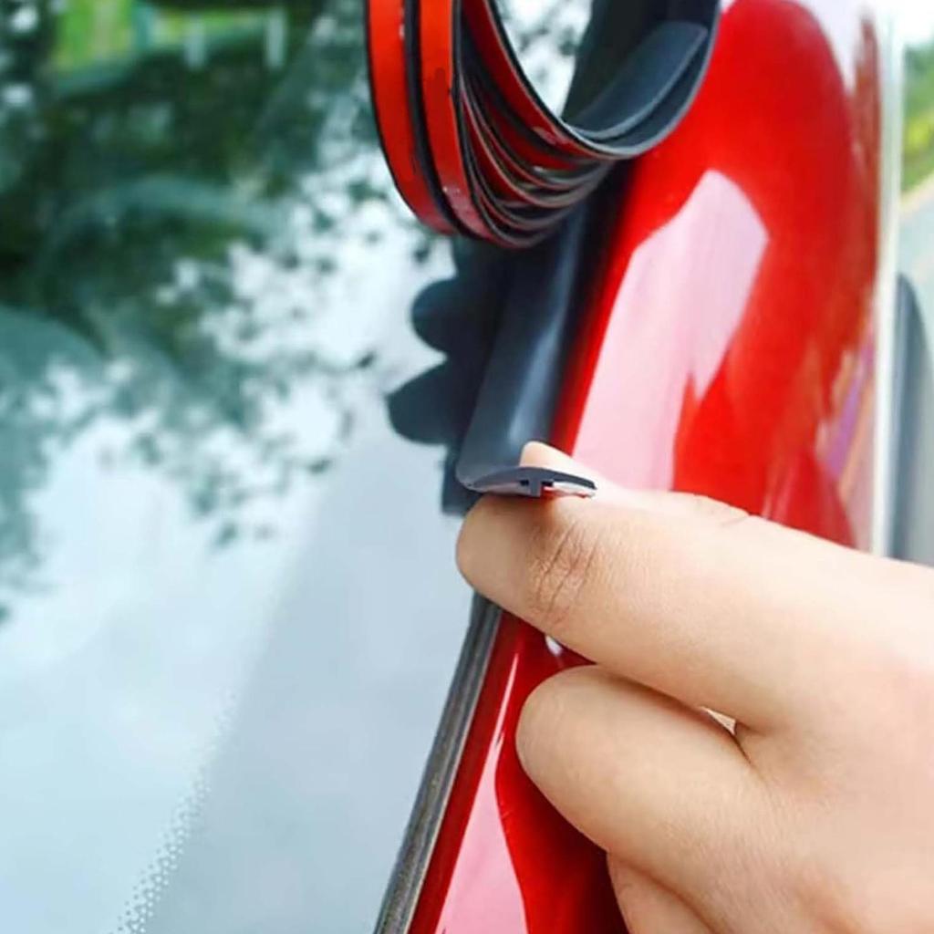 Car Windshield Rubber Seal Self Adhesive Cuttable Soundproofing Weather Stripping Door Seal For Automotive Sedan Pickup Truck RV
