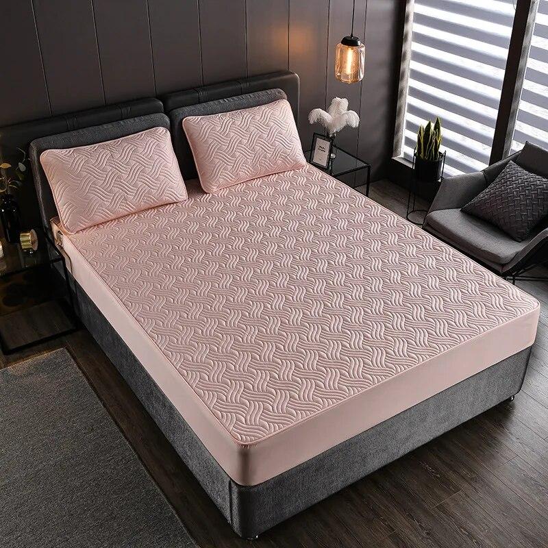 

Домашняя хлопковая простыня, цельный хлопковый зажим, утолщенный наматрасник, защитный чехол, съемное полное объемное покрывало 100x200x15cm