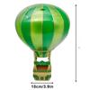 Reusable Food-grade Hot Air Balloon Popcorn Bucket Green Striped Storage Box Decor For Home Party Decoration