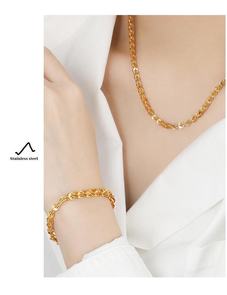 Ethnic Style Phoenix Tail Titanium Steel Necklace