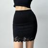Syvent Cute Floral Print Mini Skinny 12F063 Women's All-Lace Skirt, Skirt, Summer/Autumn Leggings, Leggings,