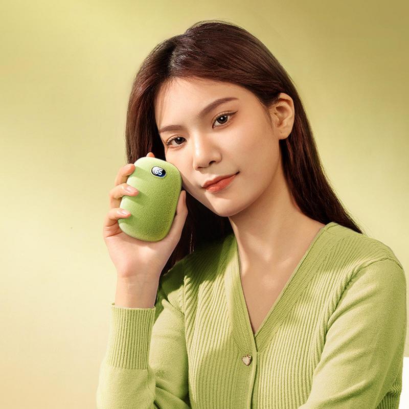 Winter Portable Hand Warmer 2 In 1 Hand Warmer Soft Pocket with Digital Temperature Display Rechargeable Hand Warmer
