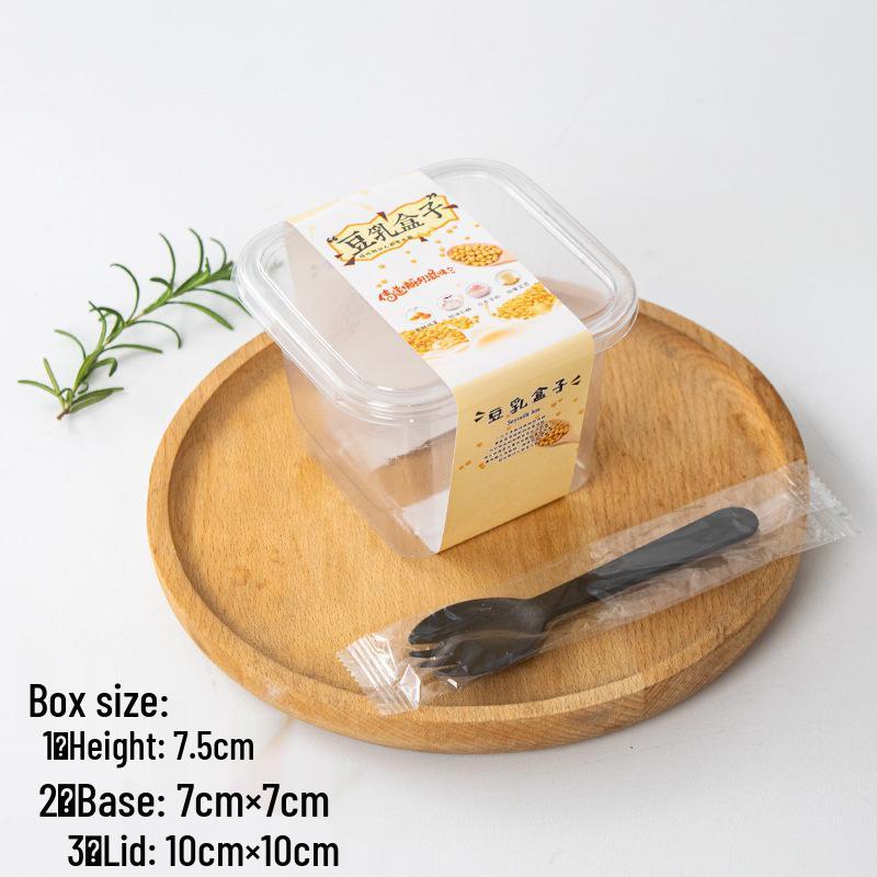 Square Mousse Soy Milk Cake Box: Wooden Cup Packaging for Tiramisu and Dessert Baking