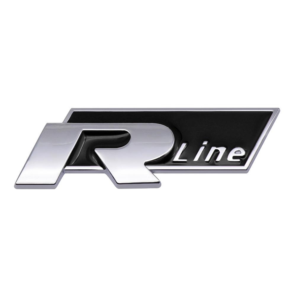 efg1 3D Metal R Line Car Trunk Emblem Sticker Auto Accessories For VW MK7 MK6 MK5 Ibiza Leon FR 2 Altea Aztec Golf-4 5 6 7 Passat