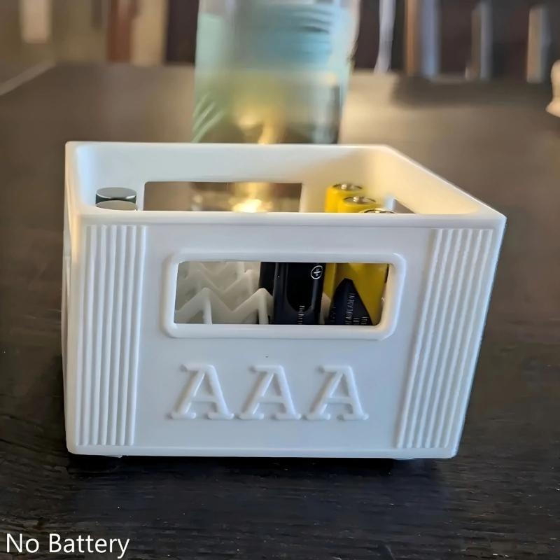 Battery Storage Box Beer Crate Type Battery Organiser With Stackable Design Stores 20 2A Or 30 3A Batteries Box