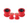 Control Arm Bushing Set for Front Suspension Service, with Flanged Polyurethane Bodies and Metal Center Hardware