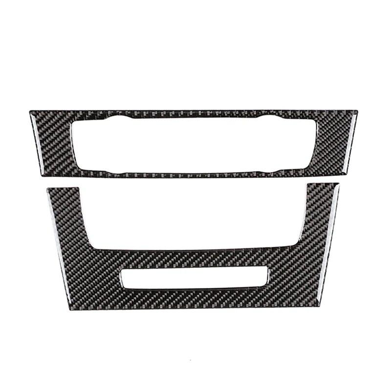 

Настоящее углеродное волокно, автомобильный Стайлинг, внутренняя центральная панель управления CD, накладка на рамку для BMW 3 серии E90 E92 E93 2005-2011 2012 A no color