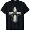 Jesus Cross Wooden Crucifix - Jesus Believer Belief Religion T-Shirt