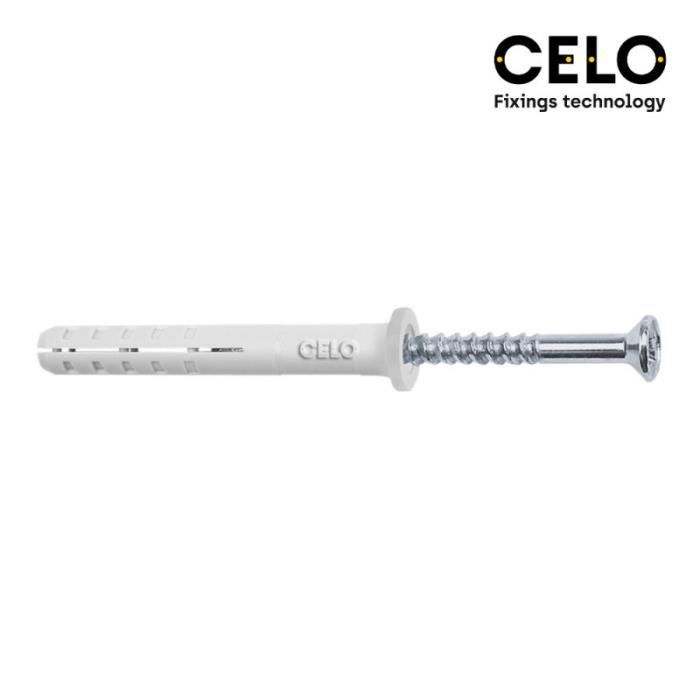 Bouchon de soufflage à tête plat 5-25 zinc. Din / np 200 uni.. Celo